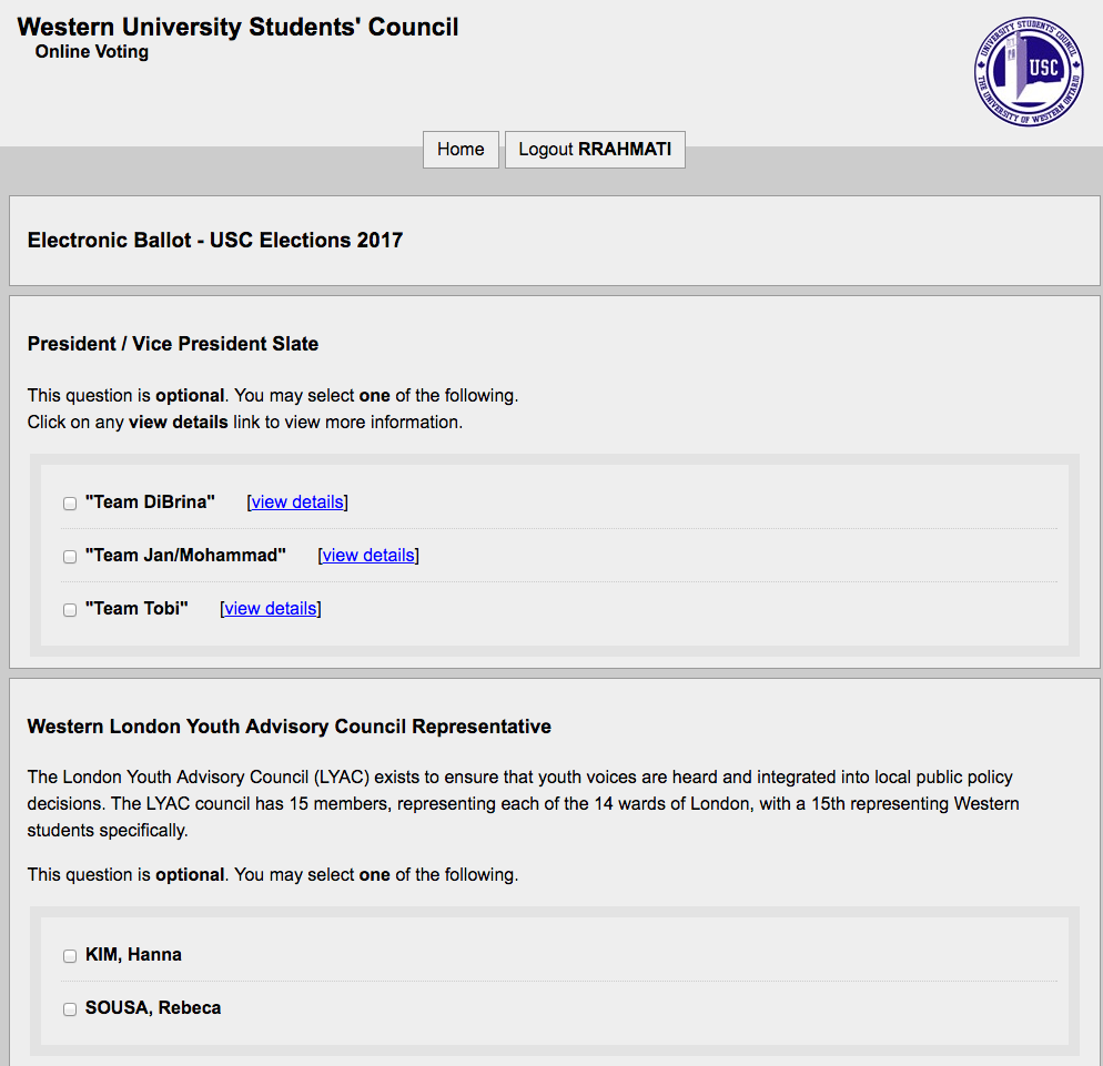 USC voting
